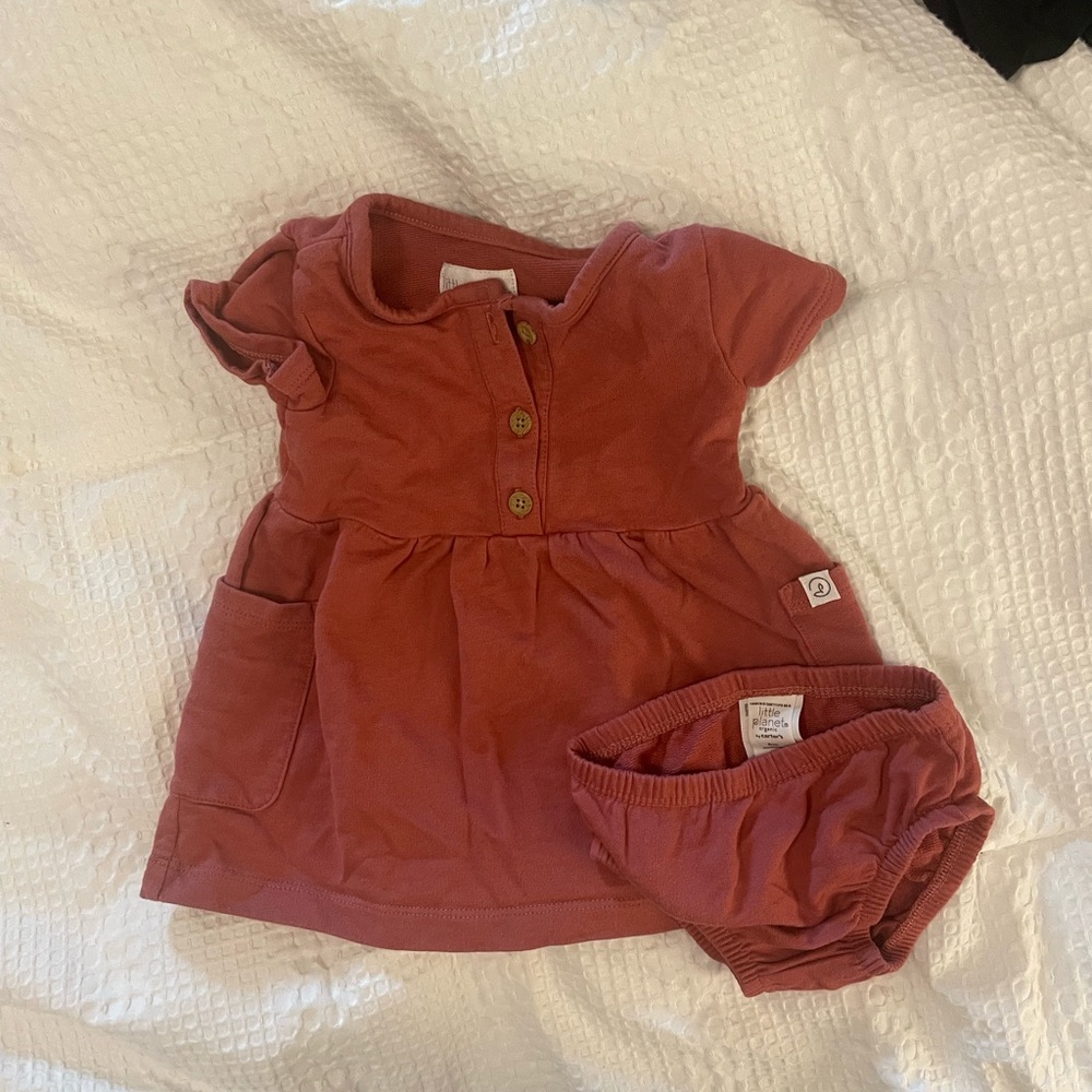 Little Planet by Carter’s Organic Cotton Dress, 3-6 months, NWOT